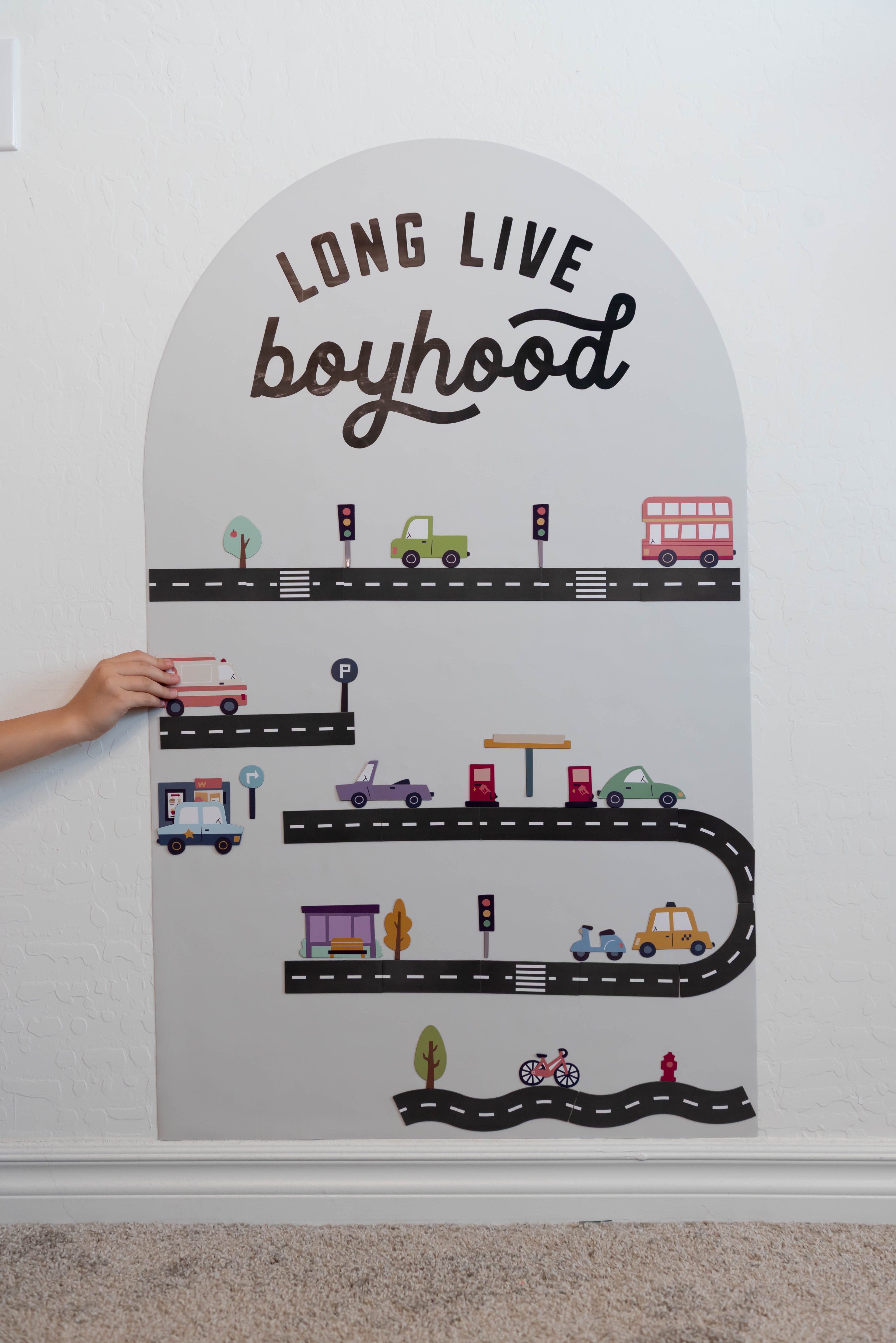 Road & Cars Set - Magnet Set For Magnet Magic Wall & More