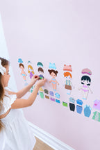 Dress Up Dolls - For Magnet Magic Wall & More