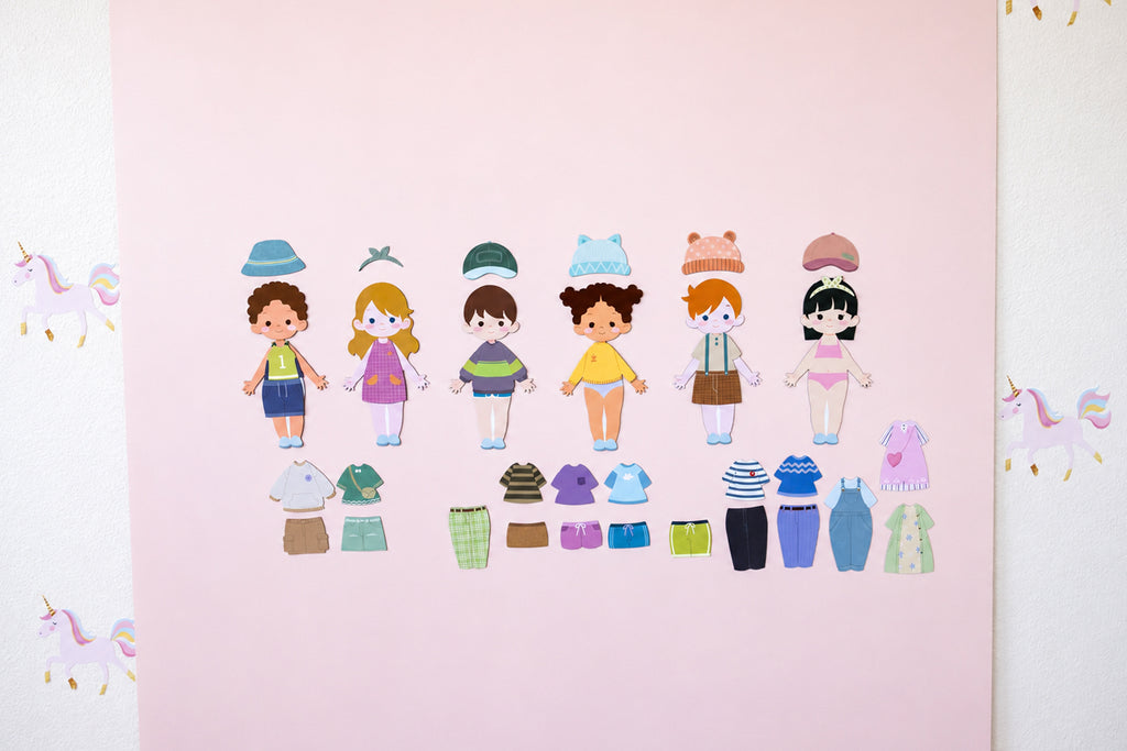 Dress Up Dolls - For Magnet Magic Wall & More