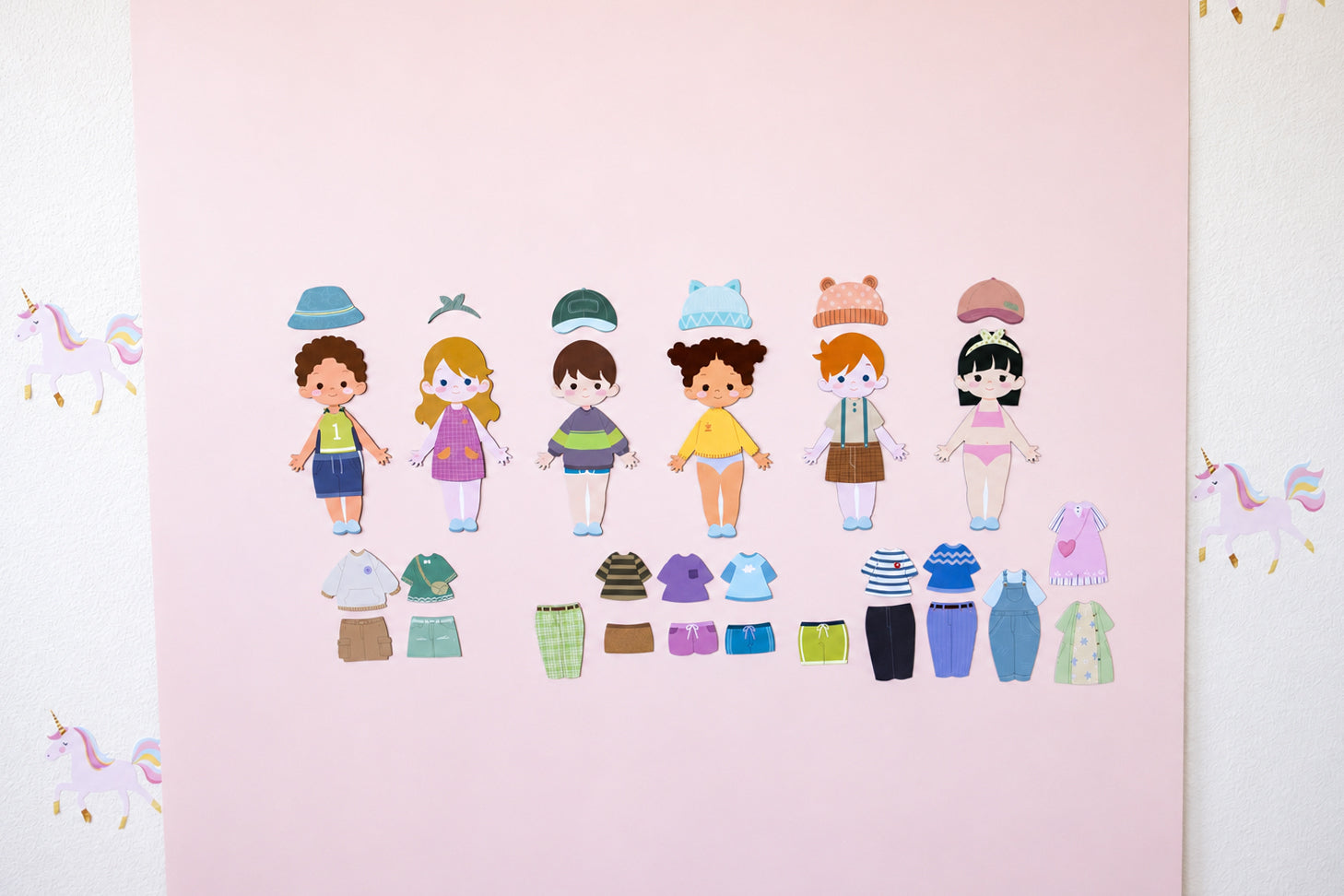 Magnetic Dress Up Dolls - For Magnet Magic Wall & More