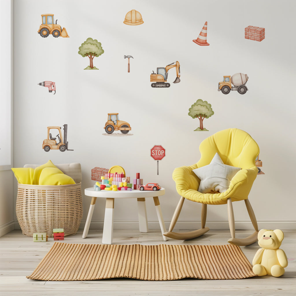 Construction Wall Decals