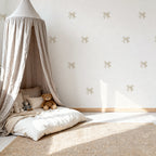 Cream Bow Wall Decals