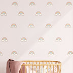 Pastel Boho Rainbows Wall Decals