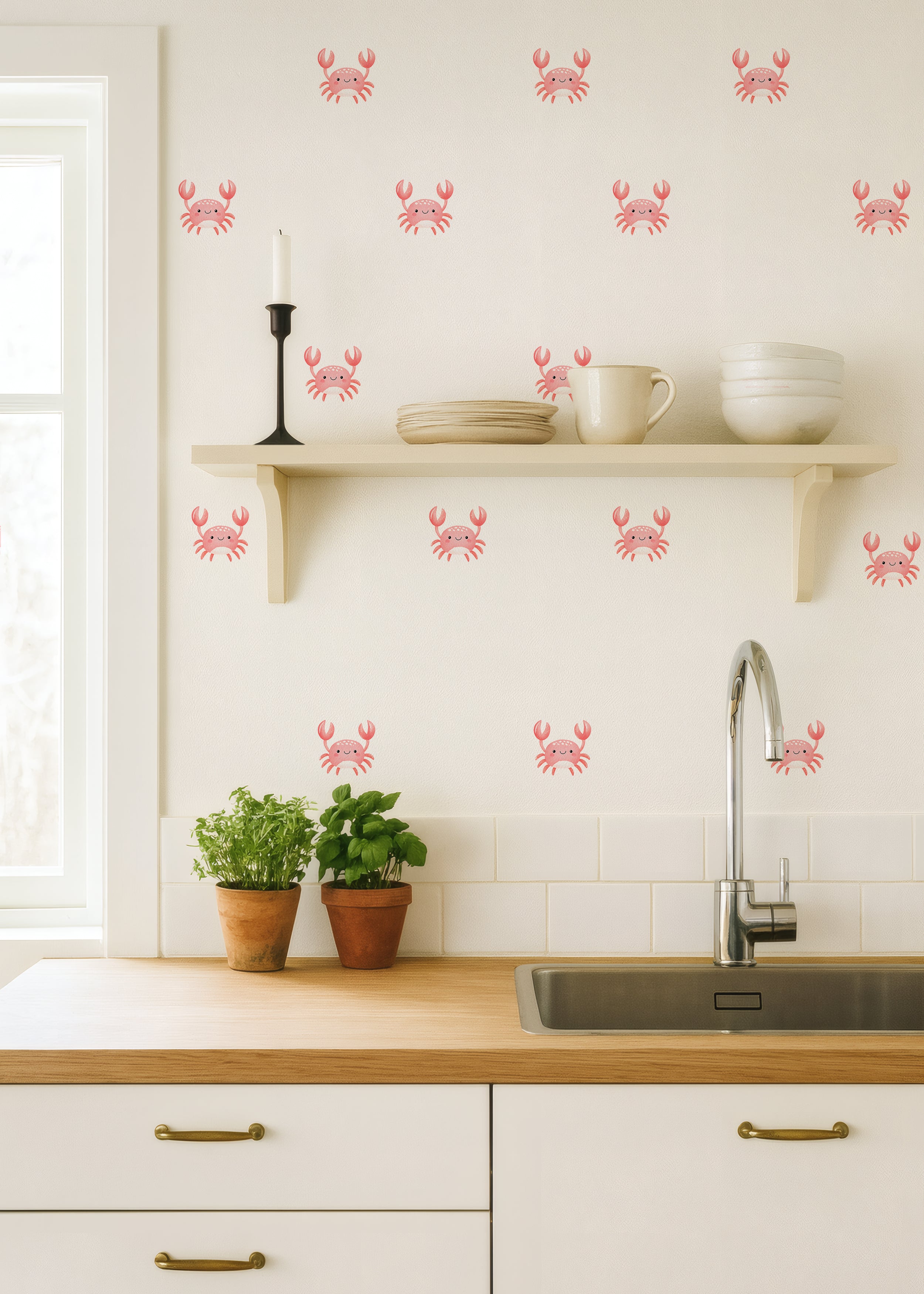 Cute Crab Wall Decals