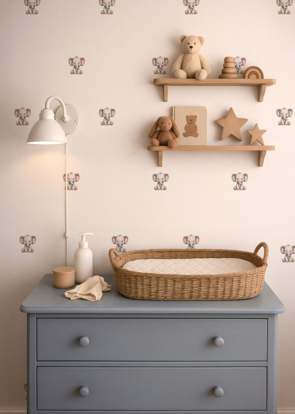 Cute Elephant Wall Decals