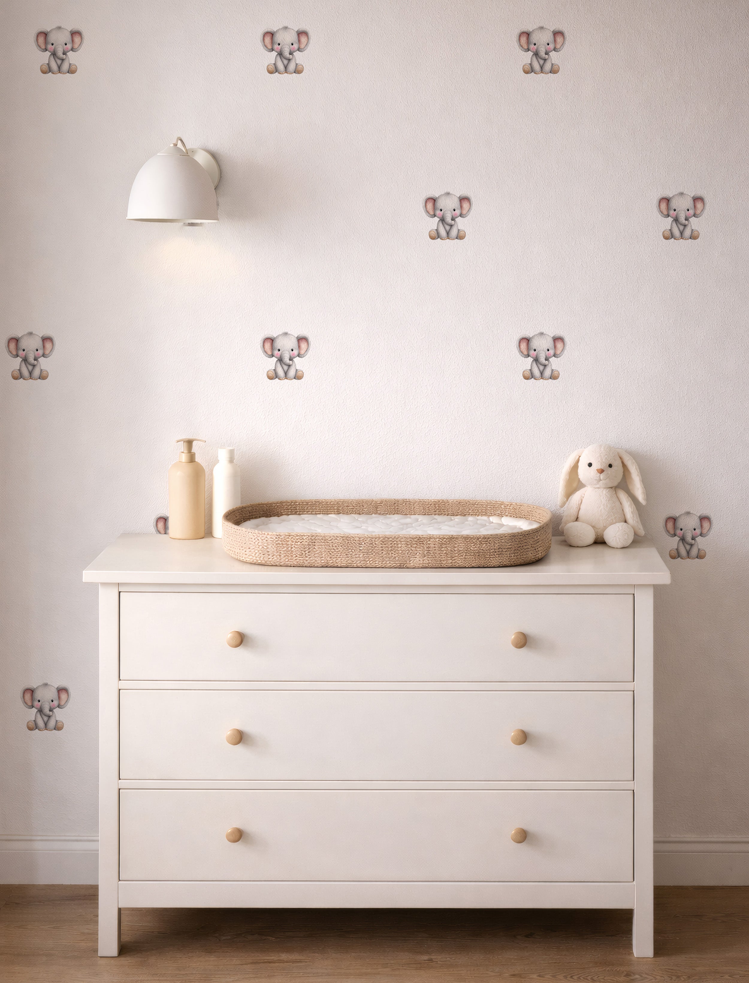 Cute Elephant Wall Decals