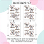 Cute Koala Bear Wall Decals