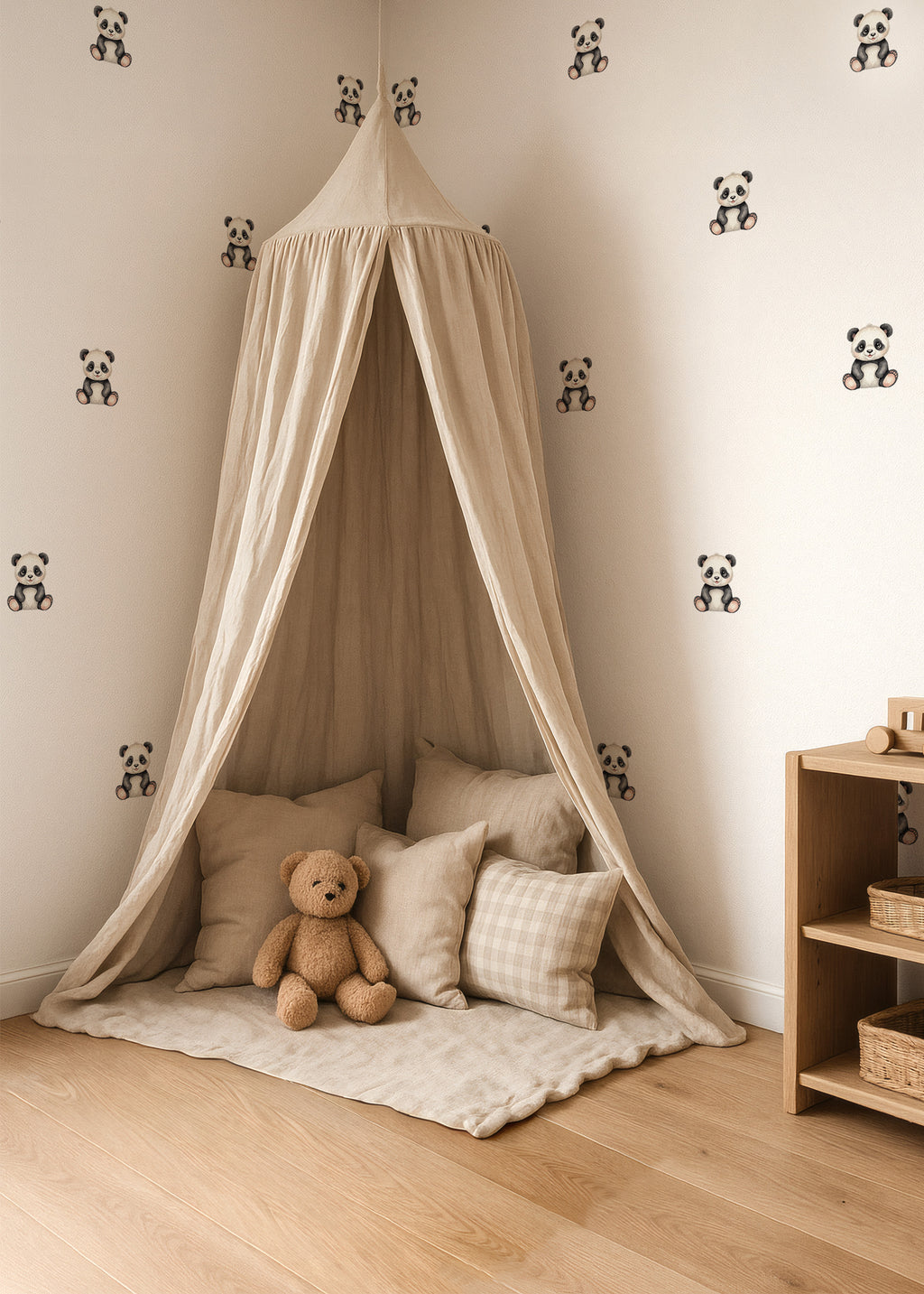 Cute Panda Bear Wall Decals