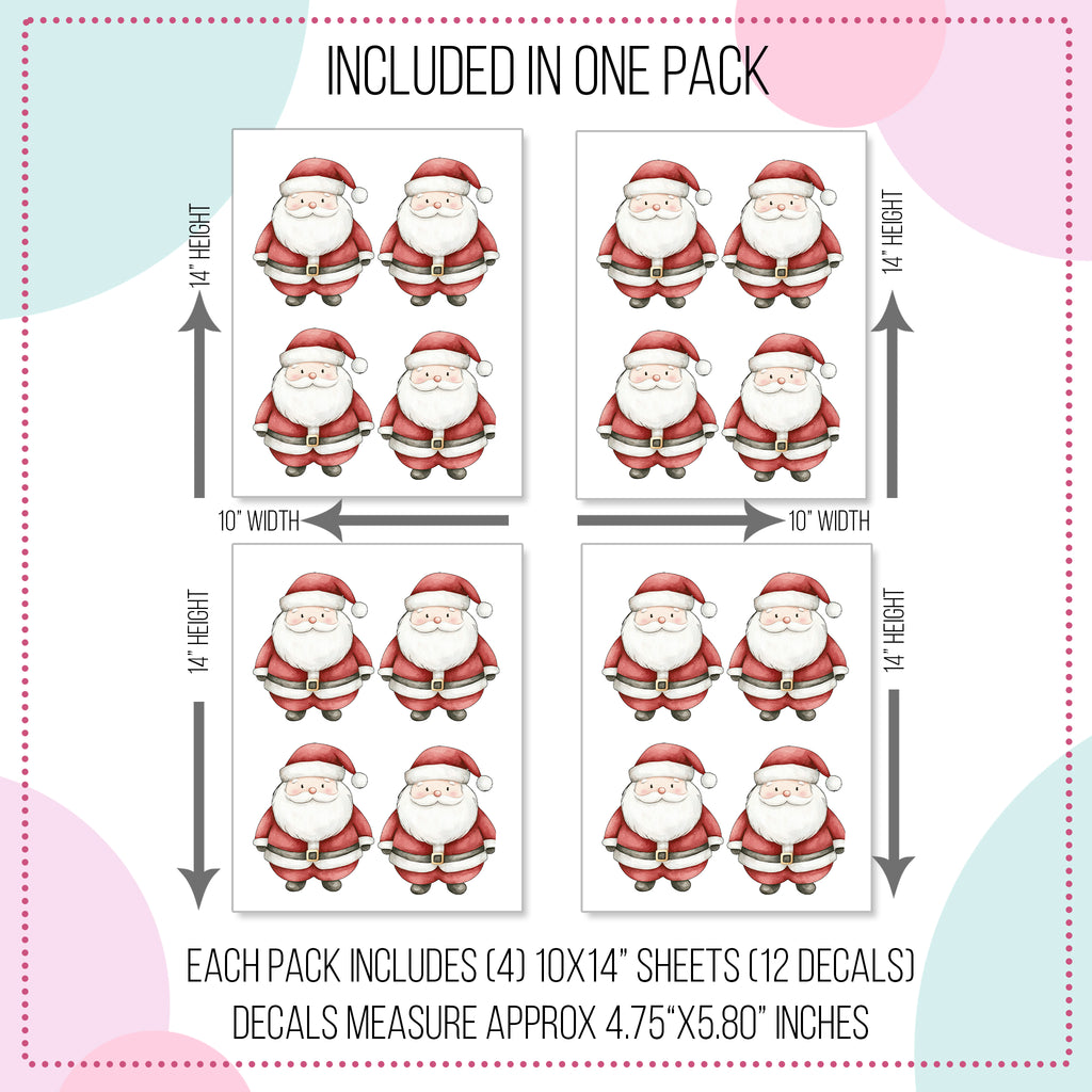 Cute Santa Wall Decals