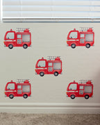 Red Firetruck Wall Decals