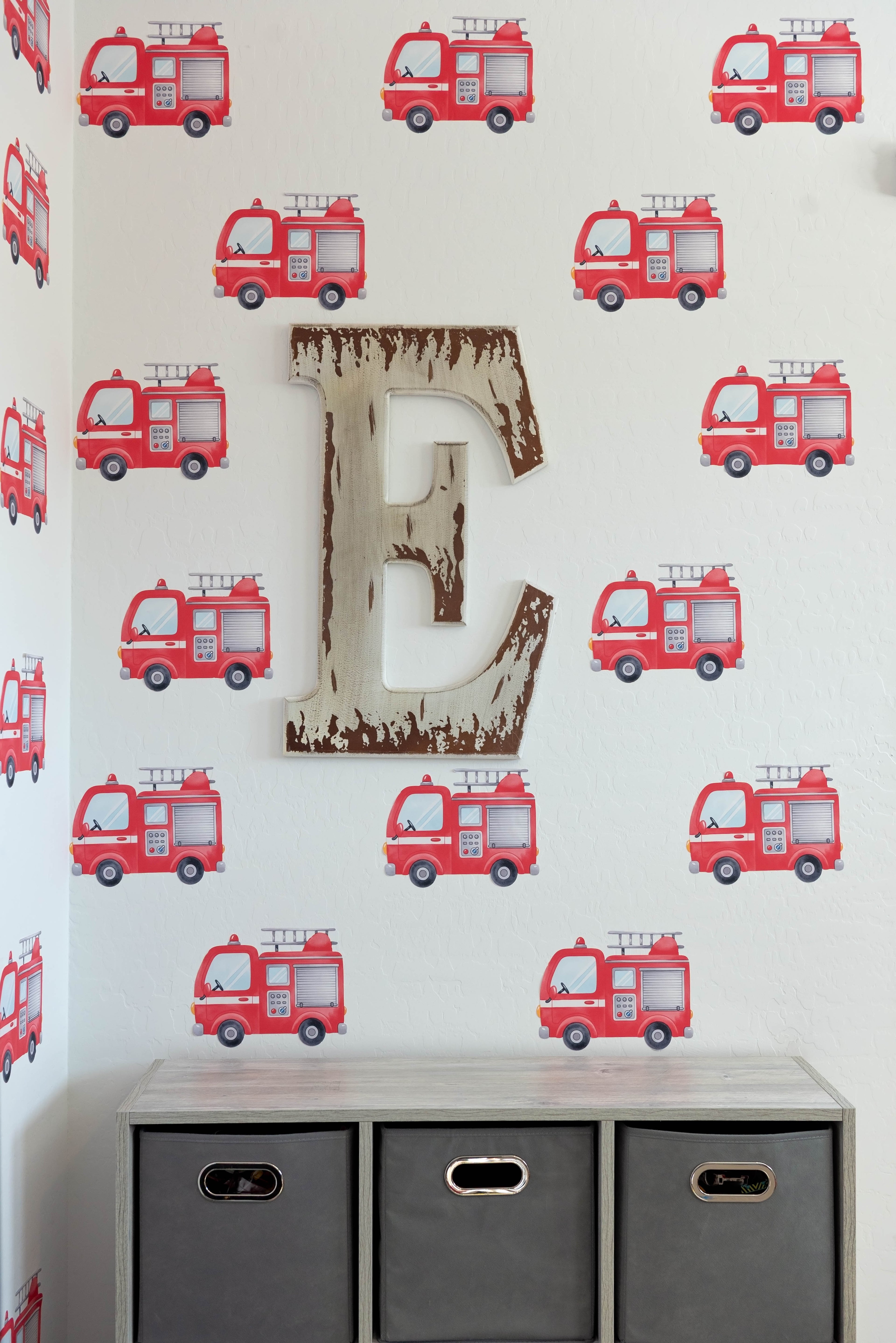 Red Firetruck Wall Decals