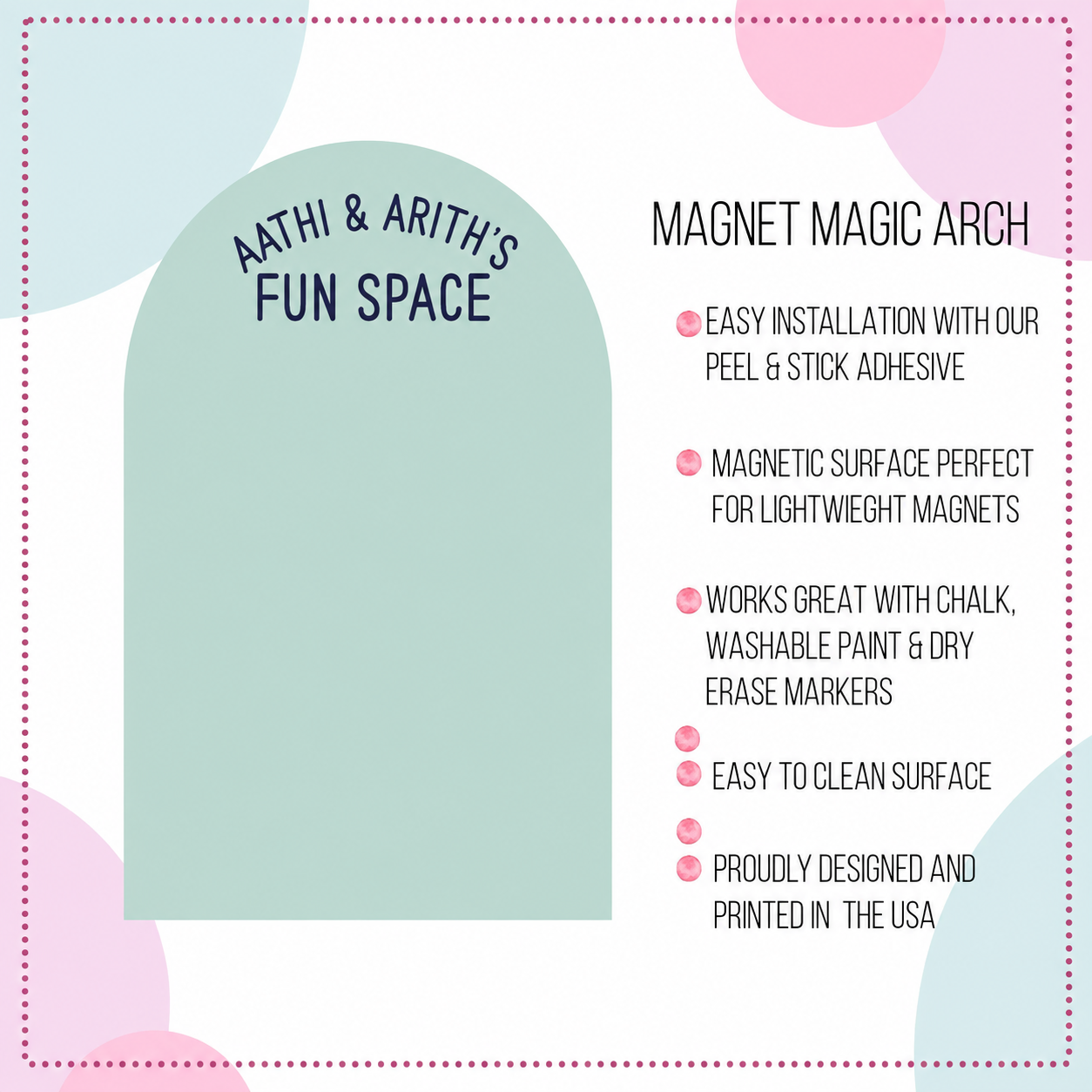 Magnet Magic Wall - Personalized Fun Space