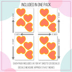 Groovy Heart Wall Decals