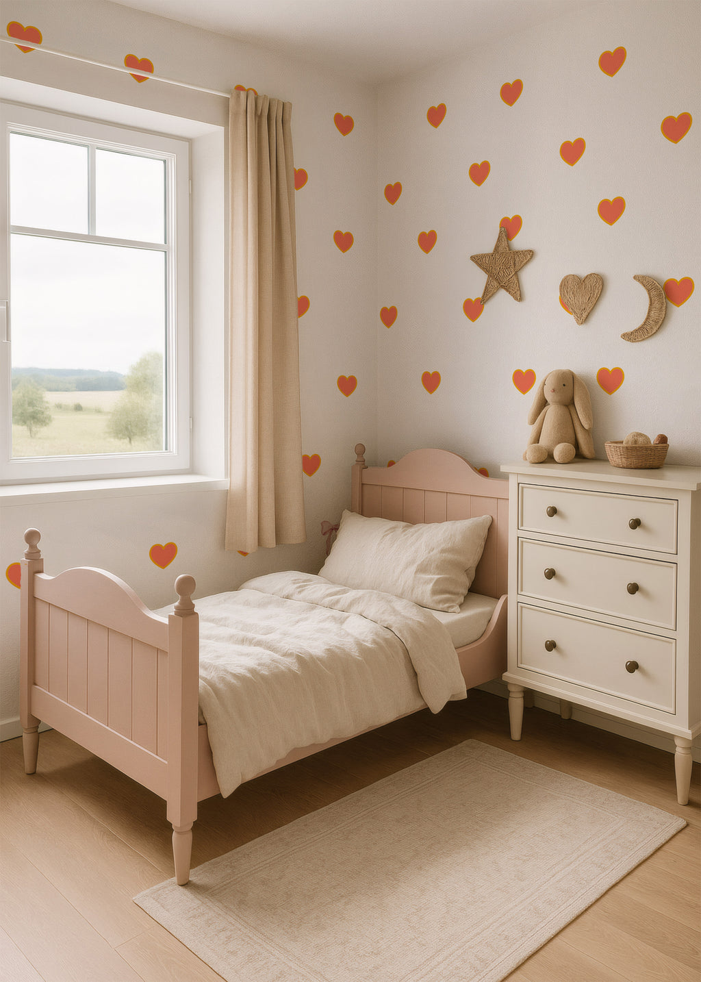 Groovy Heart Wall Decals