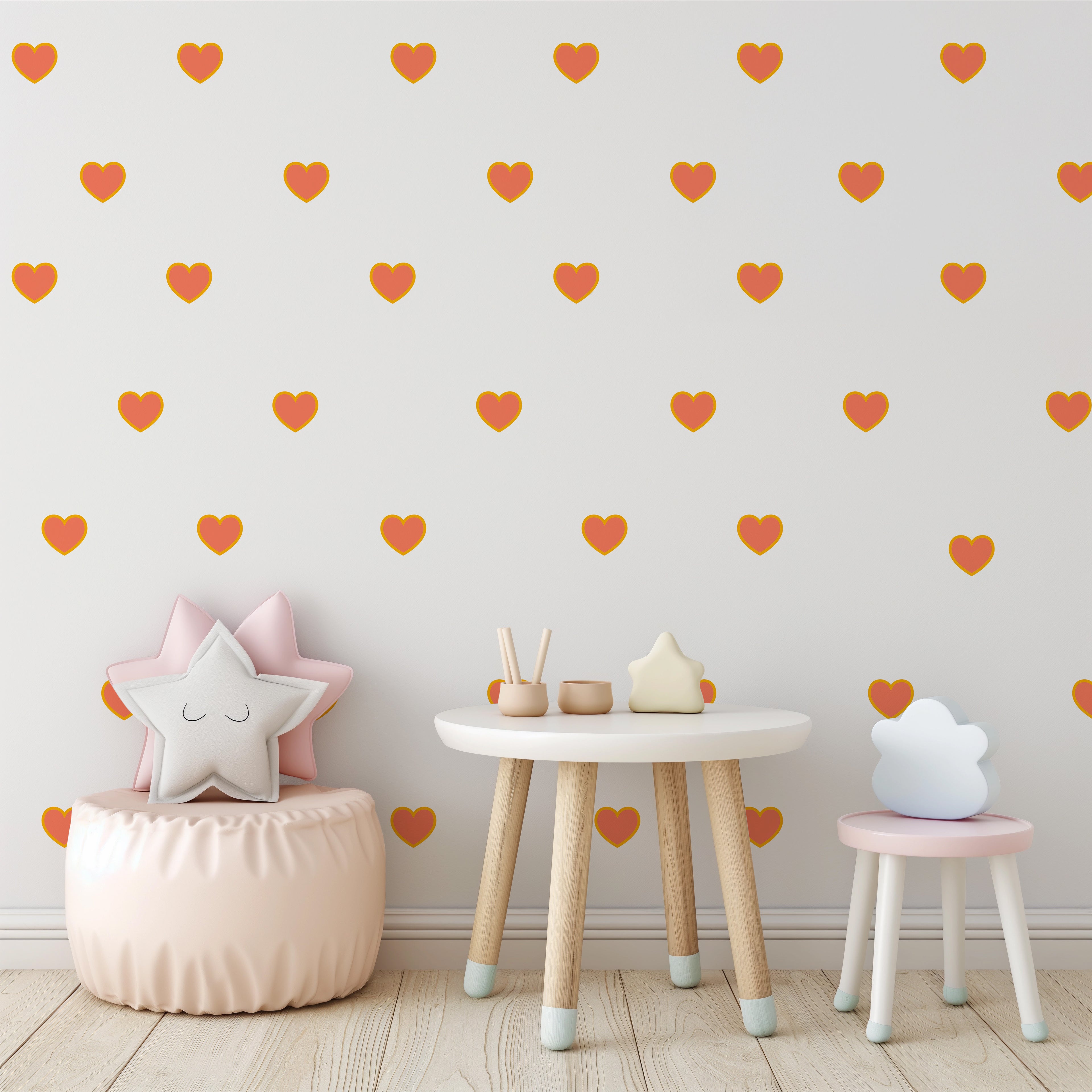 Groovy Heart Wall Decals