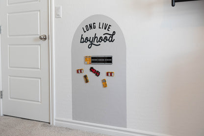 RTS Mini Magnet Magic Arch - Long Live Boyhood - Cream & Army Green Available - Magnetic Wall Decal for Kids