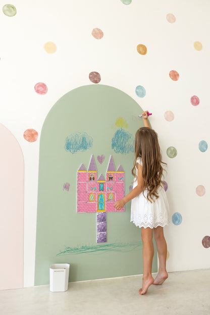 NEW REMOVABLE Magnet Magic Arch - With Fabric-Grip Technology - Damage-Free Magnetic Wall Decal for Kids, Wall Decal