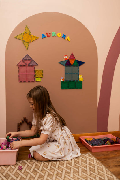 NEW REMOVABLE Magnet Magic Arch - With Fabric-Grip Technology - Damage-Free Magnetic Wall Decal for Kids, Wall Decal