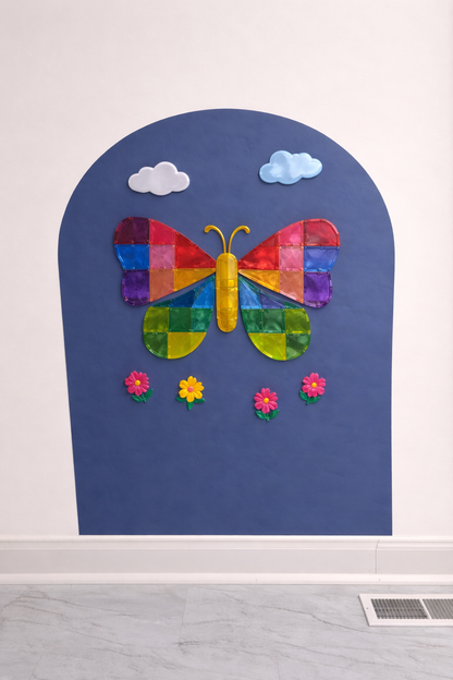 NEW REMOVABLE Magnet Magic Arch - With Fabric-Grip Technology - Damage-Free Magnetic Wall Decal for Kids, Wall Decal