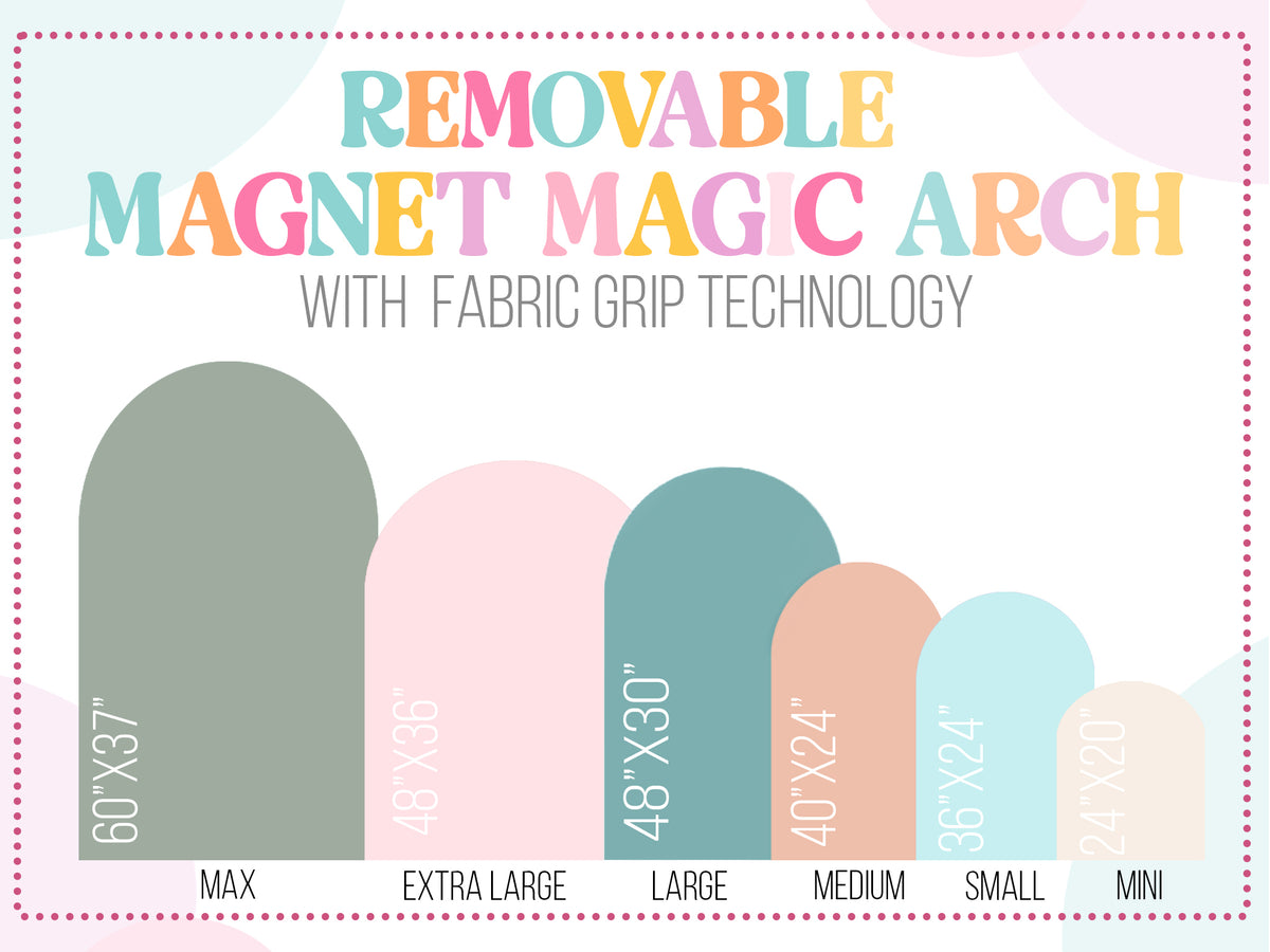 Small Magnet Magic Wall  - Removable Damage-Free Magnetic Wall