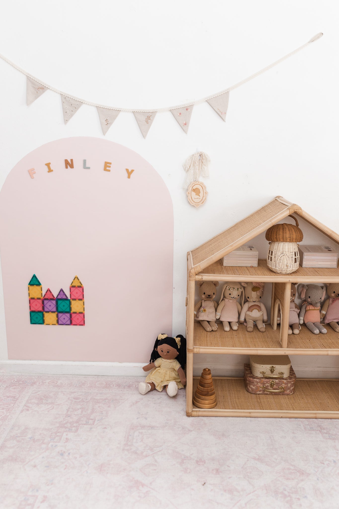 NEW REMOVABLE Magnet Magic Arch - With Fabric-Grip Technology - Damage-Free Magnetic Wall Decal for Kids, Wall Decal