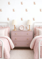 Pink Bow Kitten Wall Decals