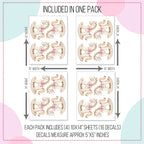 Pink Bow Rocking Horse Wall Decals