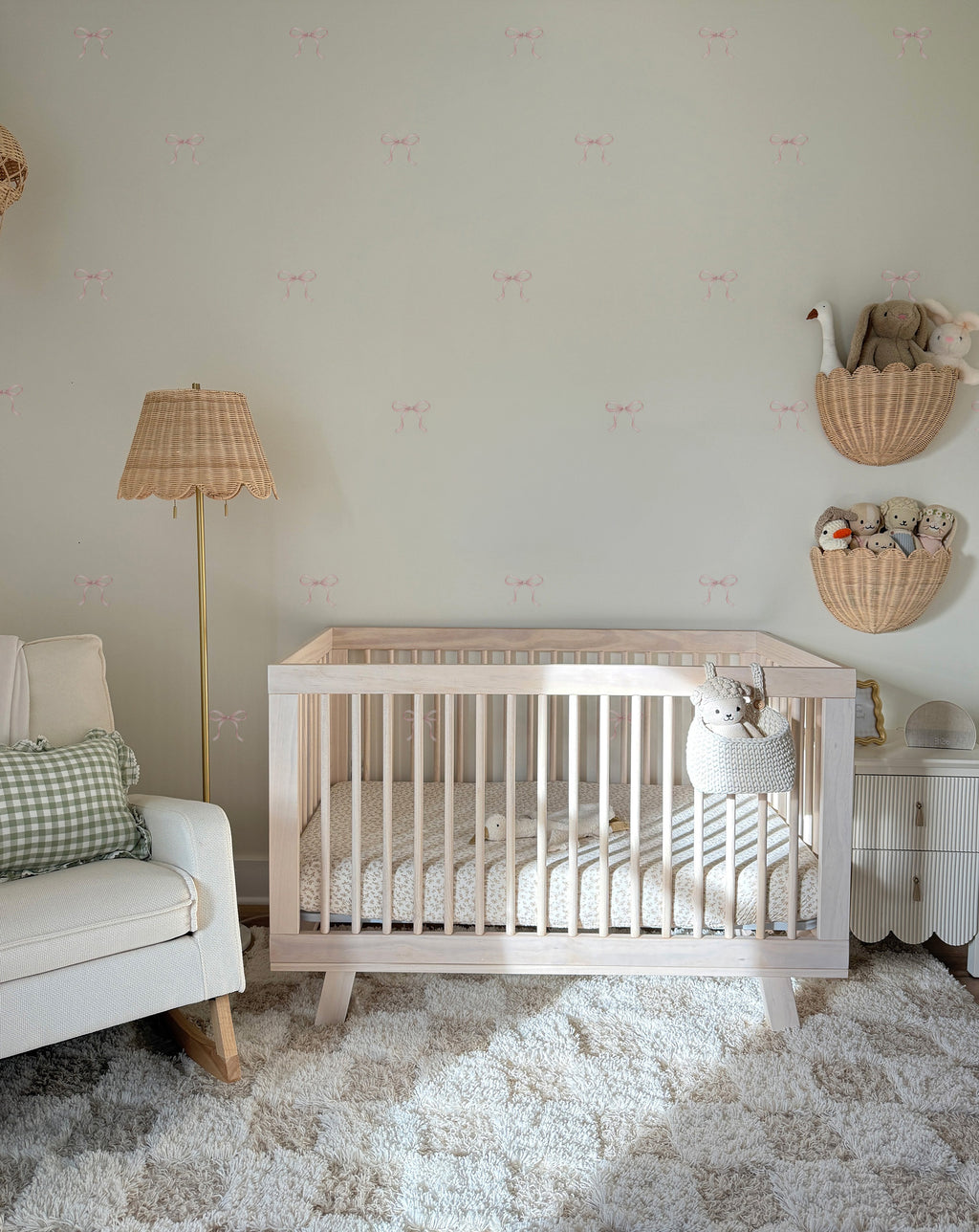 Pink Coquette Bow Wall Decals