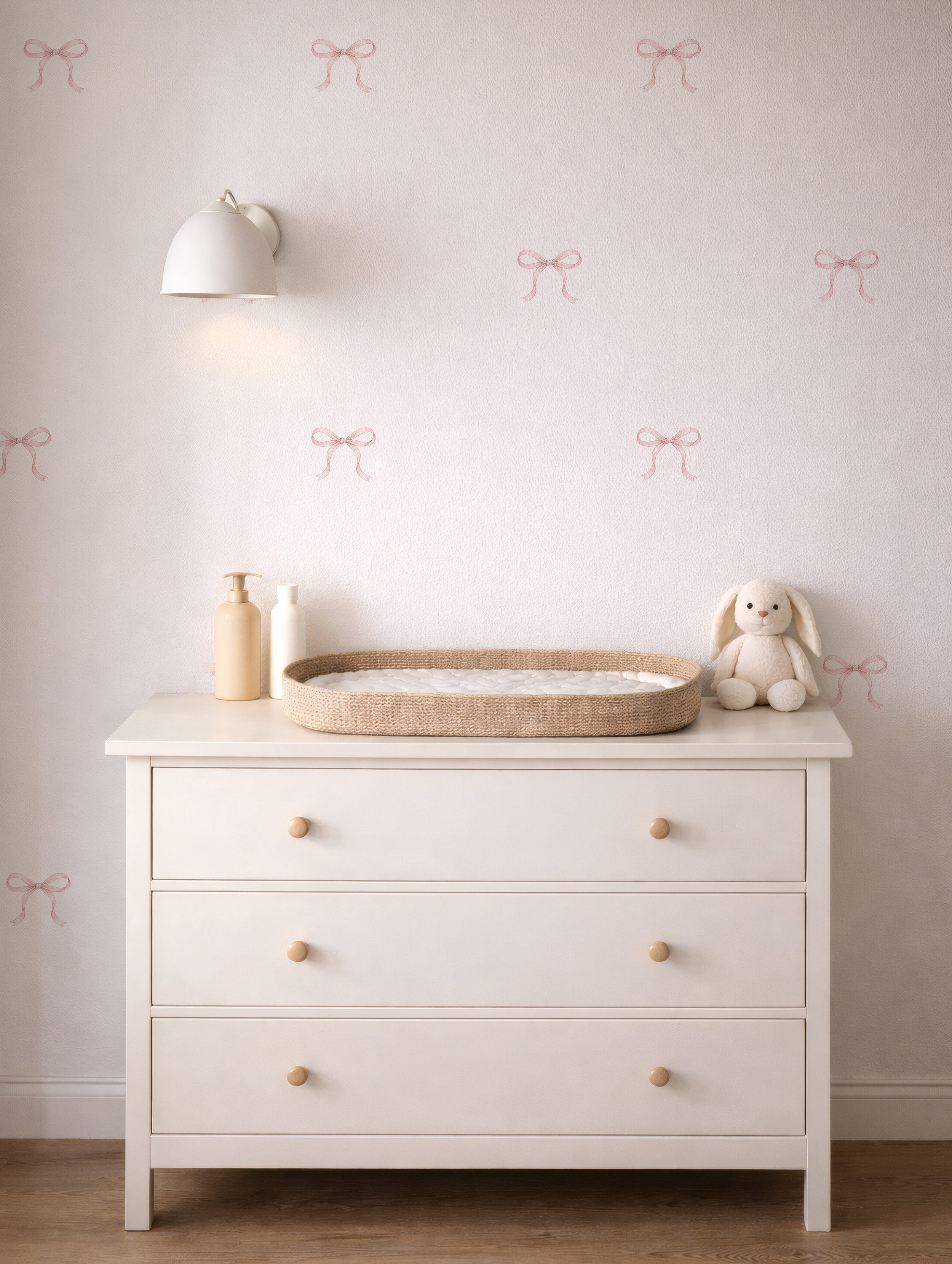 Pink Coquette Bow Wall Decals