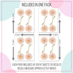 Pink Daisy Wall Decals