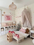 Christmas Banner, Believe in the Magic, Kids Fabric Tapestry, Wall art Room Decor