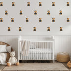 Plaid Dress Bear Wall Decals