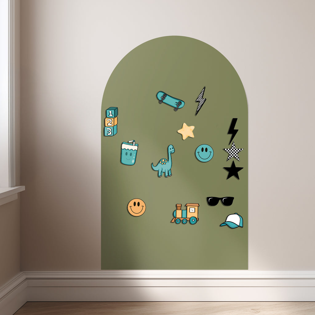 Boys Magnet Set - Fun Kids Magnets For Magnet Magic Wall & More