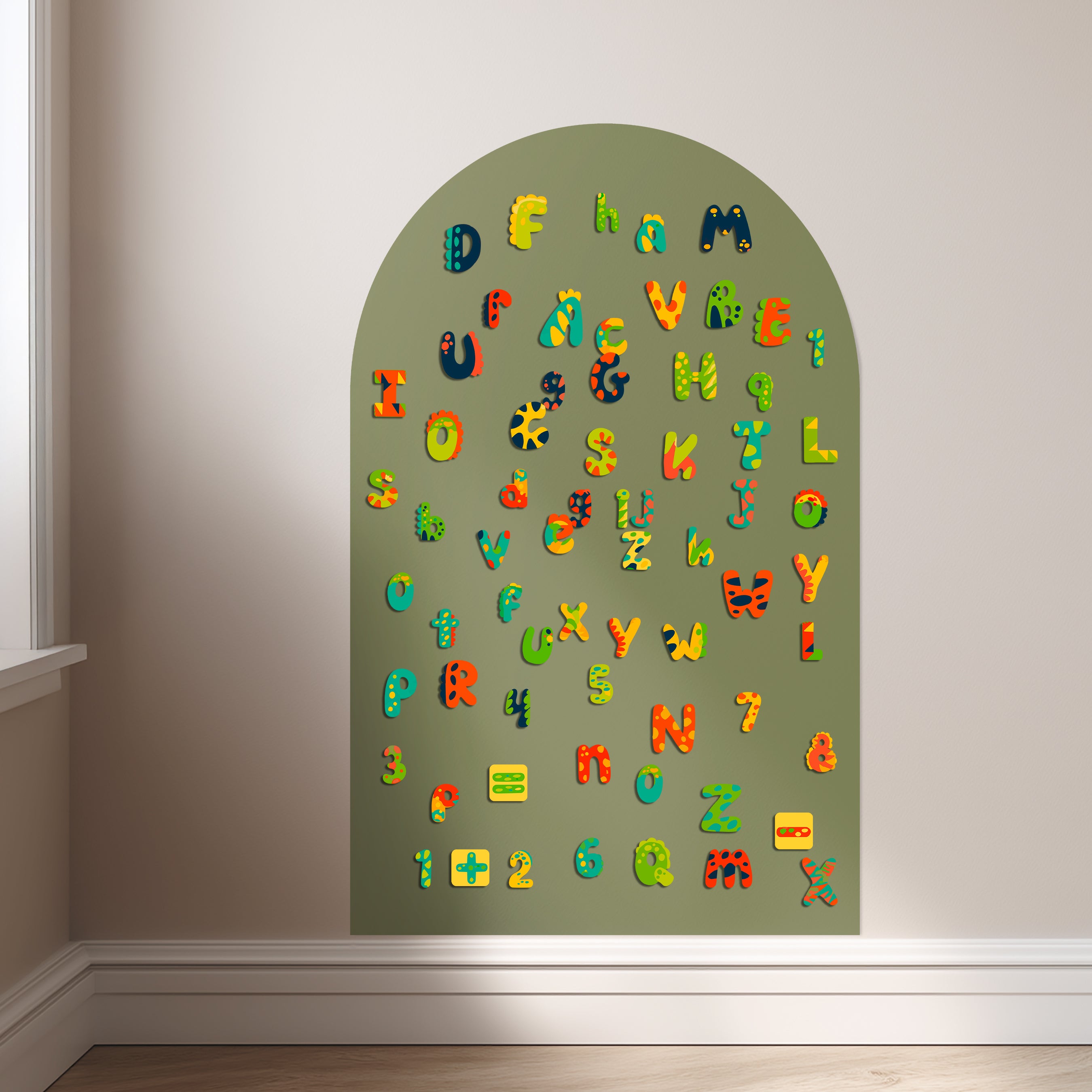 Dinosaur Letters & Numbers Magnet Set - For Magnet Magic Wall & More
