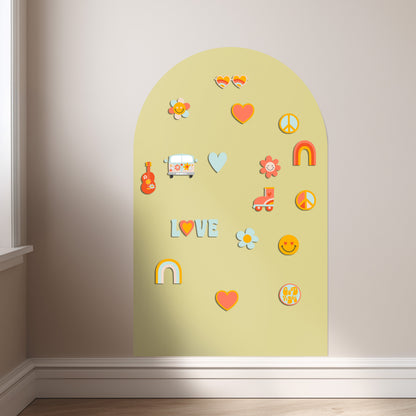Girls Magnet Set - Fun Kids Decorative Magnets, Magnets for Magnet Magic Arch, Play wall