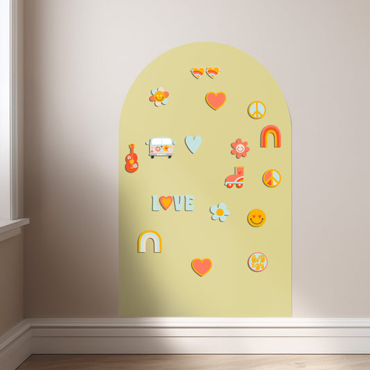 Girls Magnet Set - Fun Kids Decorative Magnets, Magnets for Magnet Magic Arch, Play wall