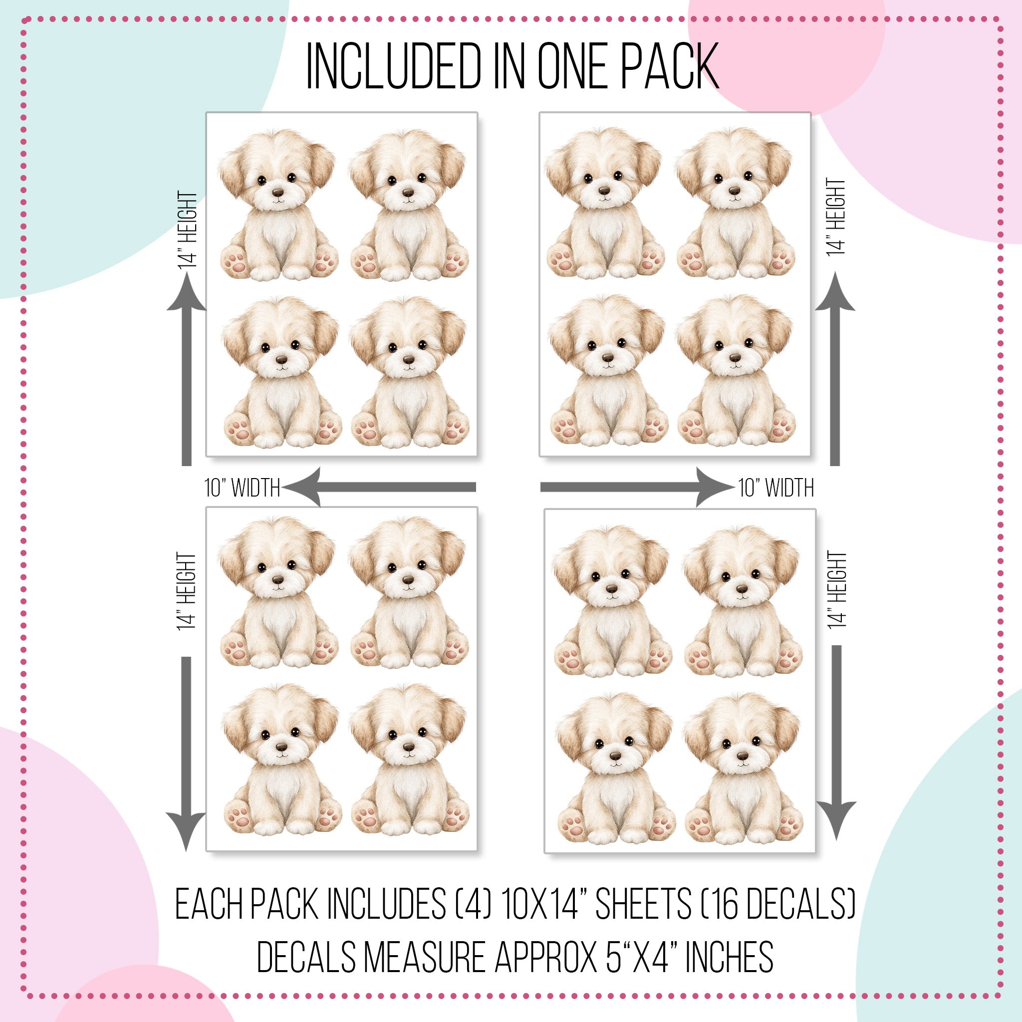 Plush Puppy Wall Decals