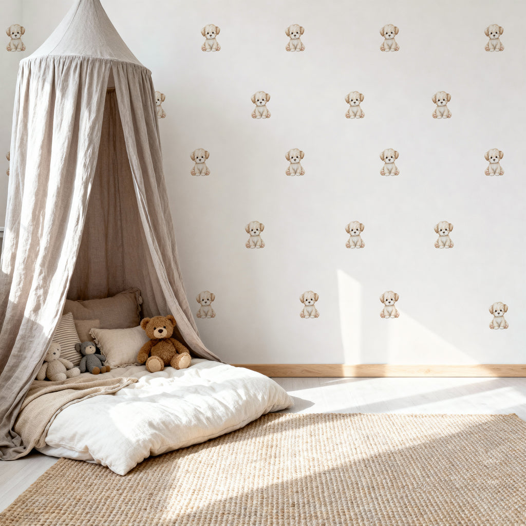 Plush Puppy Wall Decals
