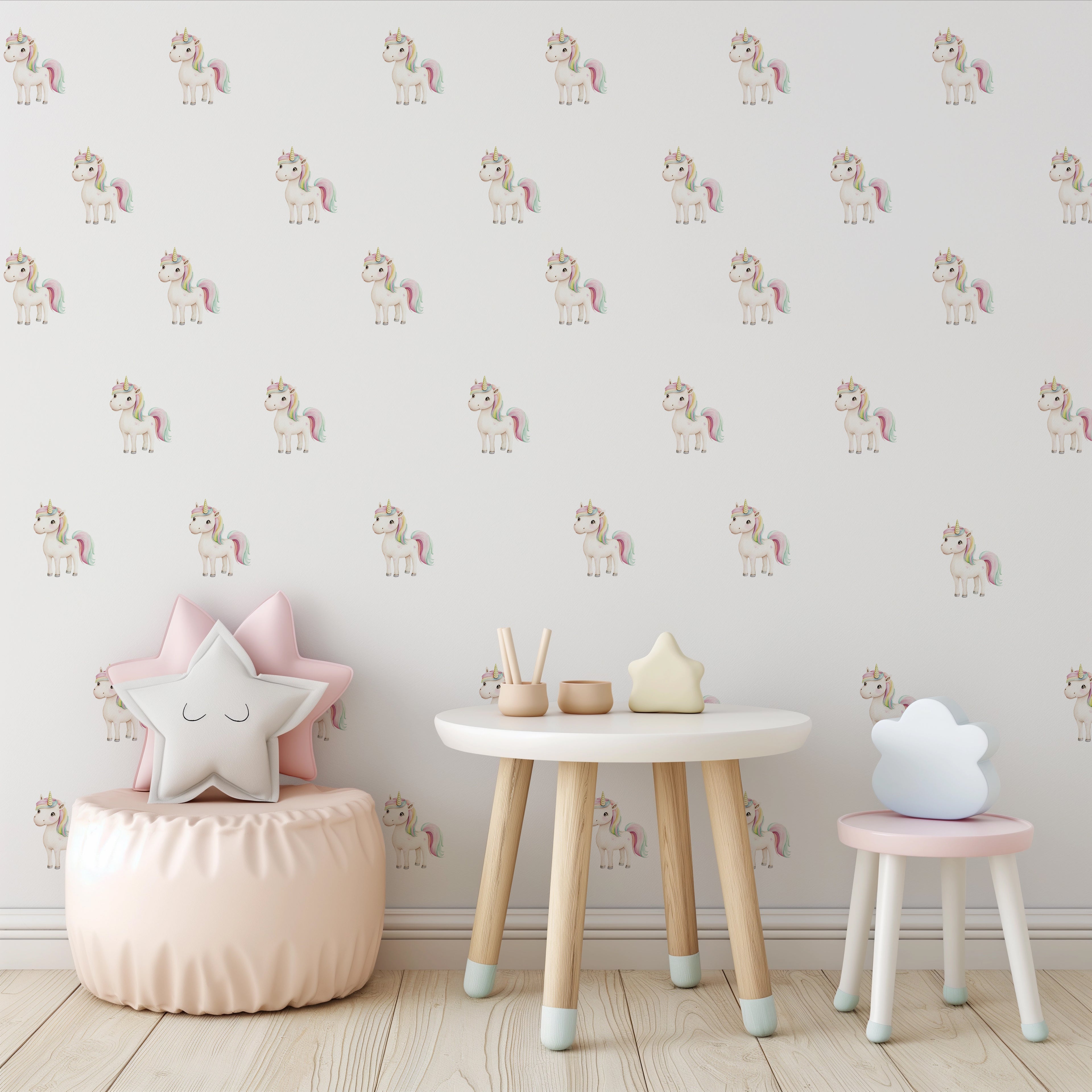 Rainbow Unicorn Wall Decals