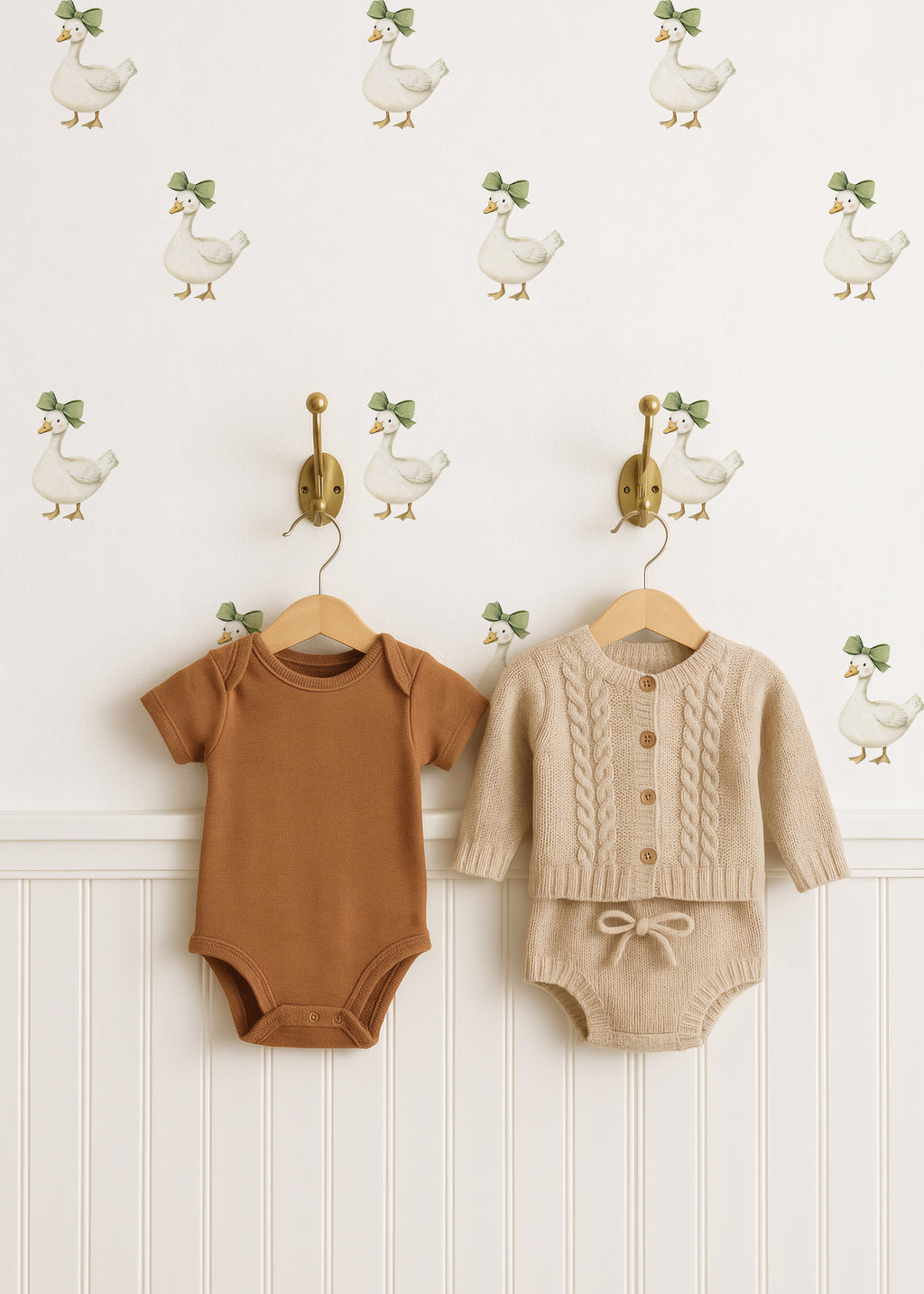 Sage Bow Gander Wall Decals