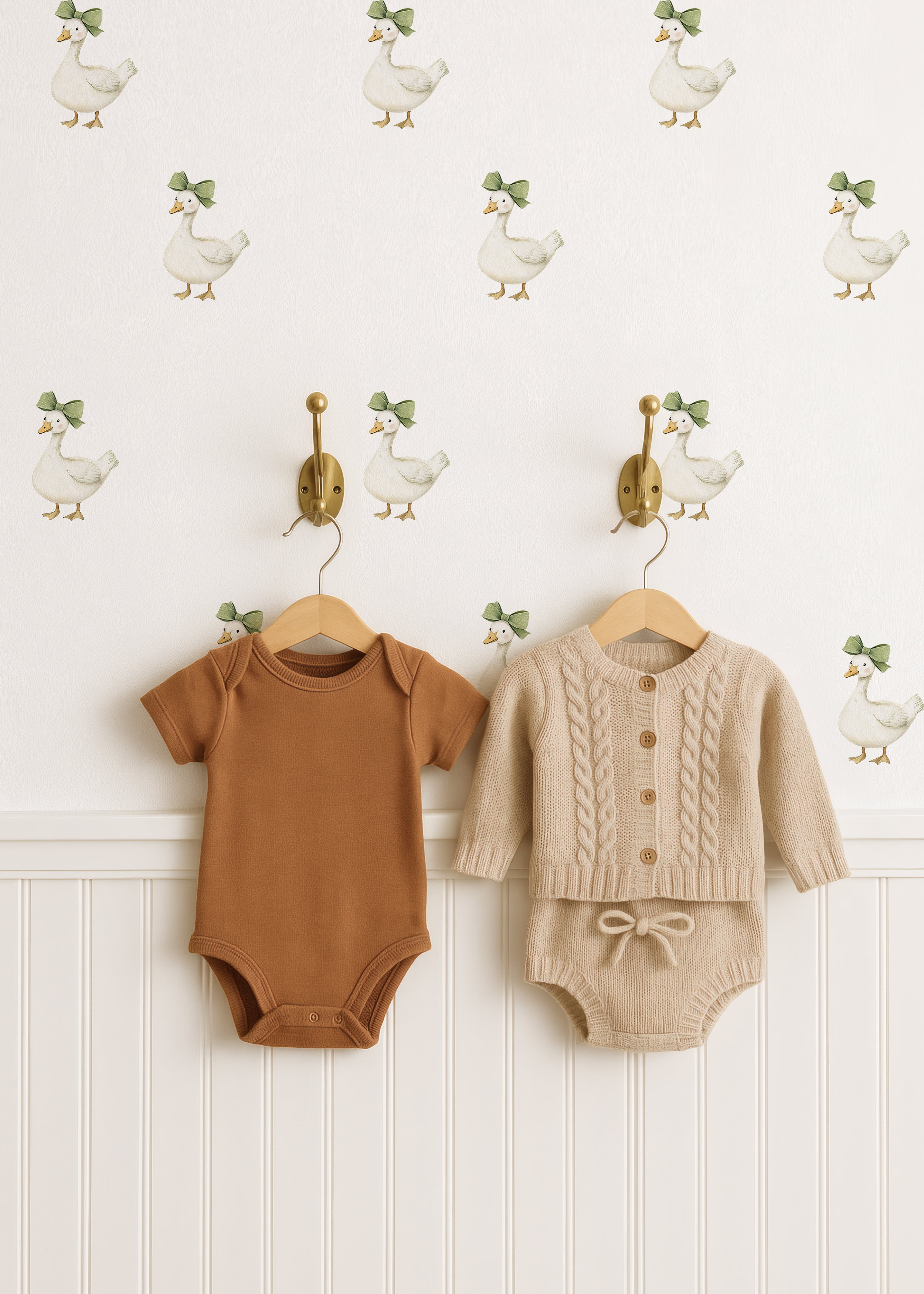 Sage Bow Gander Wall Decals