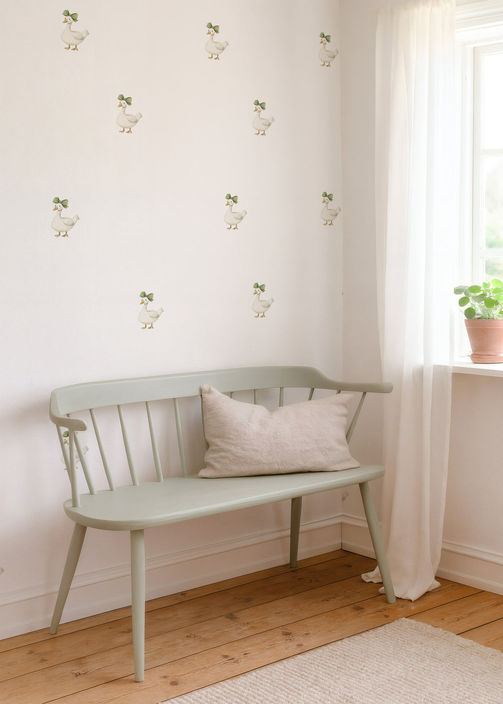 Sage Bow Gander Wall Decals