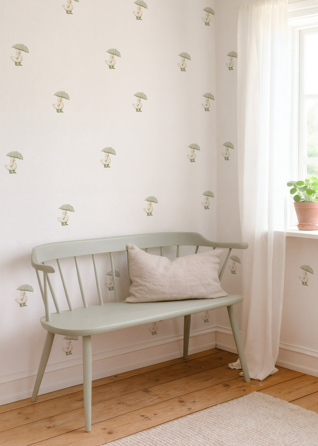 Sage Umbrella Goose Wall Decals