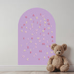 Pink Bubble Letters Alphabet Magnet Set - ABC Letters For Magnet Magic Wall & More