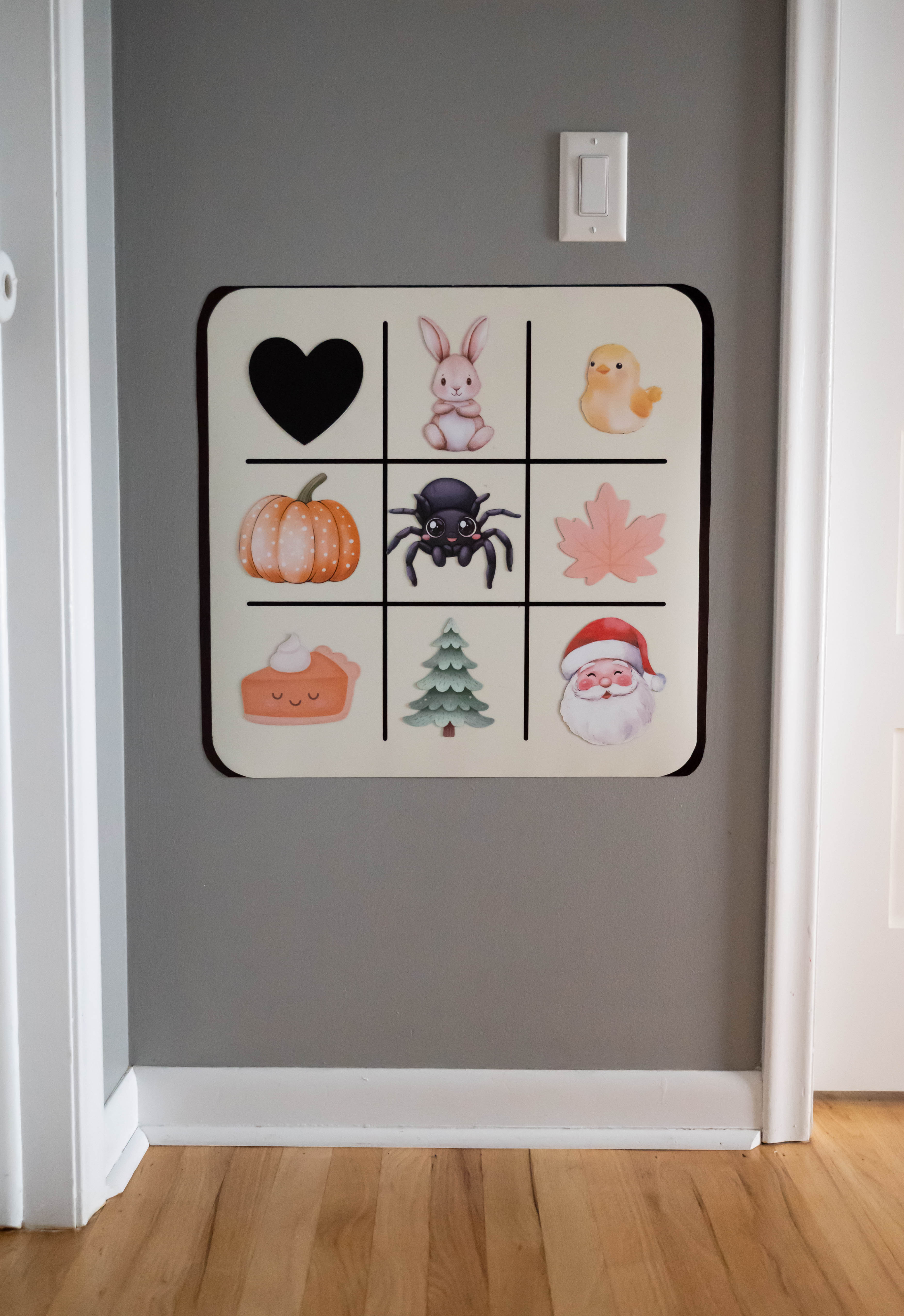 Magnet Magic Neutral Tic Tac Toe Board