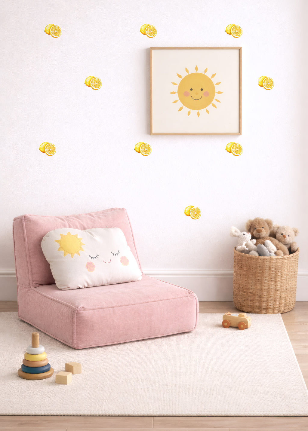 Watercolor Lemons Wall Decals