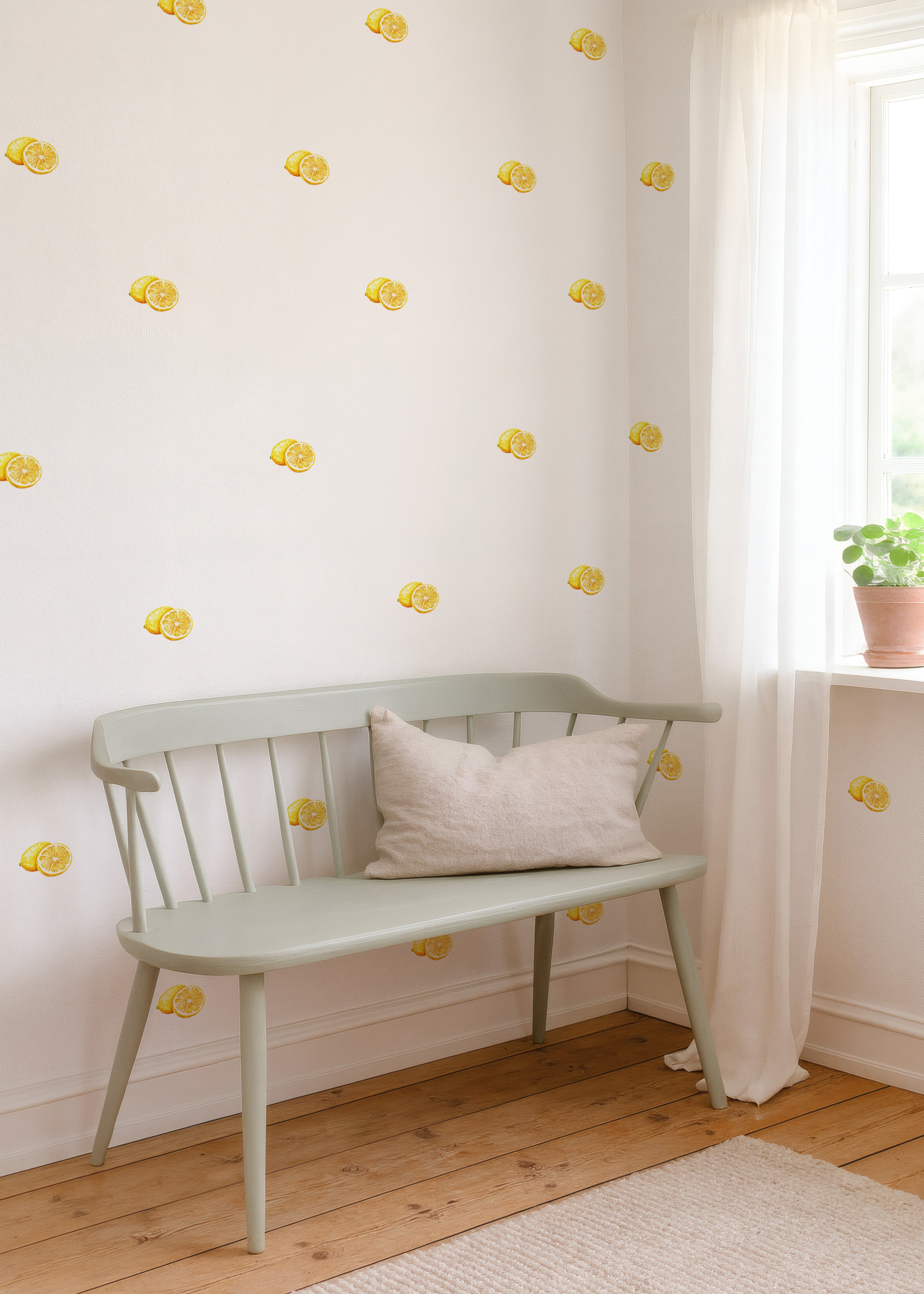 Watercolor Lemons Wall Decals