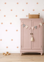 Watercolor Peach Flower Wall Decals