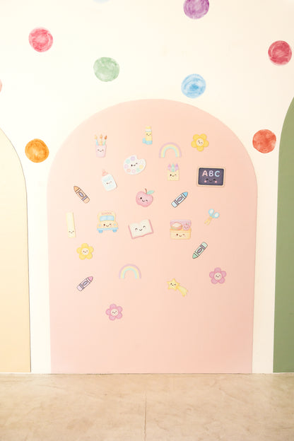 NEW REMOVABLE Magnet Magic Arch - With Fabric-Grip Technology - Damage-Free Magnetic Wall Decal for Kids, Wall Decal