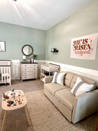 Fabric Tapestry Banner, He is Risen Indeed, Kids Wall Art Room Decor, Children's Wall Art